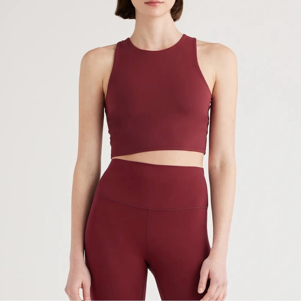 Ultra-Form High-Neck Cropped Tank - Medium